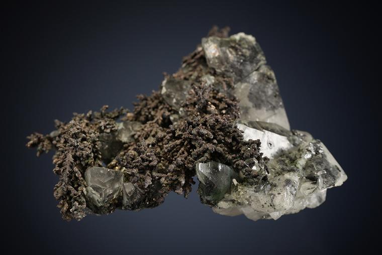 SILVER with CALCITE